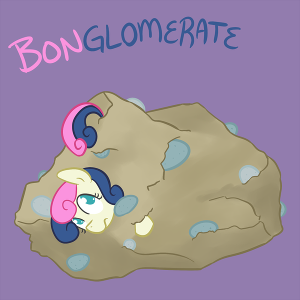 Size: 700x700 | Tagged: safe, artist:atlur, banned from derpibooru, deleted from derpibooru, derpibooru import, bon bon, sweetie drops, bonafied, bonpun, geology, pun, rock, tumblr