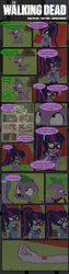Size: 1373x5484 | Tagged: safe, artist:paulysentry, banned from derpibooru, deleted from derpibooru, derpibooru import, sci-twi, spike, spike the regular dog, twilight sparkle, dog, comic:the walking dead, epic fails (equestria girls), eqg summertime shorts, equestria girls, friendship games, legend of everfree, comic, spike's dog collar