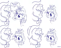 Size: 5000x4000 | Tagged: safe, artist:darkhooves, artist:dilarus, banned from derpibooru, deleted from derpibooru, derpibooru import, edit, editor:darkhooves, applejack, derpy hooves, pegasus, pony, chewing, comic, denied, eating, female, happy, letter, mailmare, mare, meme template, monochrome, mouth hold, mouthfull, signature, simple background, smiling, white background