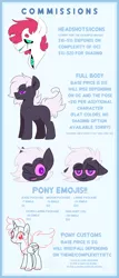 Size: 1500x3498 | Tagged: safe, artist:taaffeiite, banned from derpibooru, deleted from derpibooru, derpibooru import, oc, oc:cyberia starlight, unofficial characters only, advertisement, commission, commission info