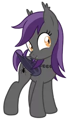 Size: 2820x4827 | Tagged: safe, artist:vito, banned from derpibooru, deleted from derpibooru, derpibooru import, oc, oc:web weaver, unofficial characters only, bat pony, pony, female, jewelry, mare, necklace, simple background, solo, transparent background, vector