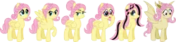 Size: 3976x956 | Tagged: safe, artist:amrasfelagund, banned from derpibooru, deleted from derpibooru, derpibooru import, fluttershy, bat pony, pony, adjusting glasses, alternate hairstyle, bat ponified, dissociative identity disorder, dyed hair, dyed mane, dyed tail, emoshy, eyeshadow, fangs, floppy ears, flutterbat, fluttergoth, friendship is magic: the next generation, glasses, hair bun, hair over one eye, headcanon in the description, hipstershy, makeup, multeity, multiple personality, new fluttershy, race swap, raised eyebrow, raised hoof, self ponidox, severeshy, simple background, split personality, spread wings, tail bun, transparent background, wings