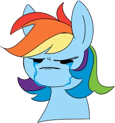 Size: 778x829 | Tagged: safe, artist:taaffeiite, banned from derpibooru, deleted from derpibooru, derpibooru import, rainbow dash, pegasus, pony, angery, bust, crying, female, mare, simple background, solo, transparent background
