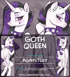 Size: 800x876 | Tagged: safe, artist:angstfish, banned from derpibooru, deleted from derpibooru, derpibooru import, princess celestia, alicorn, pony, between dark and dawn, alternate hairstyle, body pillow, collar, obtrusive watermark, punklestia, spiked collar, watermark