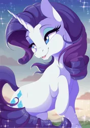 Size: 904x1275 | Tagged: safe, artist:dvixie, banned from derpibooru, deleted from derpibooru, derpibooru import, edit, rarity, pony, unicorn, art, female, mare, solo