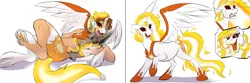 Size: 3840x1280 | Tagged: safe, artist:acesential, banned from derpibooru, deleted from derpibooru, derpibooru import, daybreaker, human, armpits, human to pony, male to female, rule 63, transformation, transgender transformation