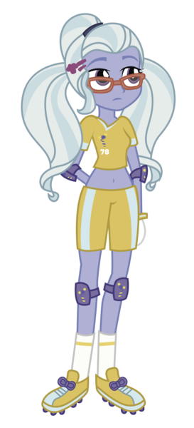 Size: 3106x6822 | Tagged: safe, artist:paulysentry, artist:rj-streak, banned from derpibooru, deleted from derpibooru, derpibooru import, sugarcoat, equestria girls, alternate costumes, belly button, clothes, crossover, elbow pads, gloves, hand behind back, knee pads, shoes, simple background, sneakers, soccer shoes, socks, solo, sports, super mario strikers, transparent background