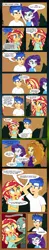 Size: 396x2015 | Tagged: safe, artist:paulysentry, banned from derpibooru, deleted from derpibooru, derpibooru import, adagio dazzle, flash sentry, rarity, sunset shimmer, undead, zombie, comic:the walking dead, equestria girls, female, implied timber spruce, male
