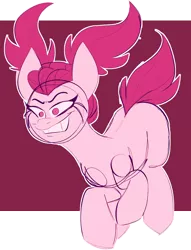 Size: 1204x1577 | Tagged: safe, artist:taaffeiite, banned from derpibooru, deleted from derpibooru, derpibooru import, ponified, earth pony, pony, blank flank, colored sketch, female, mare, pigtails, pink, simple background, sketch, smiling, spinel (steven universe), spoilers for another series, steven universe, steven universe: the movie, transparent background, what has magic done, what has science done, white outline