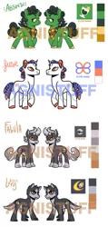 Size: 4724x9921 | Tagged: safe, artist:angstfish, banned from derpibooru, deleted from derpibooru, derpibooru import, oc, diamond dog, pony, unicorn, adoptable, commission, ych result