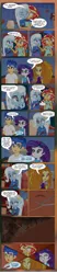 Size: 407x1963 | Tagged: safe, artist:paulysentry, banned from derpibooru, deleted from derpibooru, derpibooru import, adagio dazzle, flash sentry, rarity, sunset shimmer, trixie, comic:the walking dead, equestria girls, equestria girls series, blood, can, crying, food, ham, hug, meat, pills, water bottle