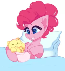 Size: 2676x2937 | Tagged: safe, artist:hiccupsdoesart, banned from derpibooru, deleted from derpibooru, derpibooru import, li'l cheese, pinkie pie, pony, the last problem, baby, baby pony, chest fluff, female, foal, mama pinkie