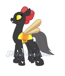 Size: 558x654 | Tagged: safe, artist:northerndawnart, banned from derpibooru, deleted from derpibooru, derpibooru import, oc, oc:clipper, changeling, base used, changeling oc, yellow changeling