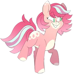 Size: 1463x1476 | Tagged: safe, artist:taaffeiite, banned from derpibooru, deleted from derpibooru, derpibooru import, oc, unofficial characters only, pony, female, mare, raised hoof, raised leg, simple background, smiling, solo, transparent background