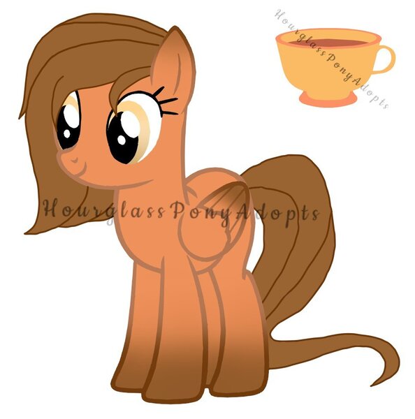 Size: 968x977 | Tagged: safe, artist:northerndawnart, banned from derpibooru, deleted from derpibooru, derpibooru import, oc, oc:pumpkin latte, pegasus, adoptable, auction, base used, coffee, coffee cup, cup, cutie mark, female, mare, pegasus oc, simple background, watermark, white background, wings