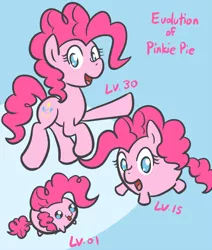 Size: 678x800 | Tagged: safe, artist:atlur, banned from derpibooru, deleted from derpibooru, derpibooru import, pinkie pie, earth pony, hybrid, pig, pig pony, pony, blob ponies, chubbie, cute, diapinkes, female, mare, no pupils, parody, pokémon, solo