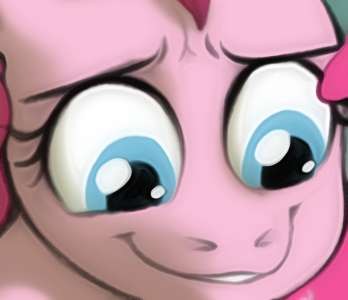 Size: 975x840 | Tagged: suggestive, artist:sand-filled-scarecrow, banned from derpibooru, deleted from derpibooru, derpibooru import, pinkie pie, earth pony, pony, art pack:fun size, art pack, female, mare, ponk, reaction image, smiling, solo