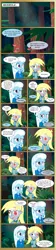 Size: 1919x8507 | Tagged: safe, artist:paulysentry, banned from derpibooru, deleted from derpibooru, derpibooru import, derpy hooves, trixie, comic:the walking dead, equestria girls, blood, camp everfree, eyepatch, mushroom