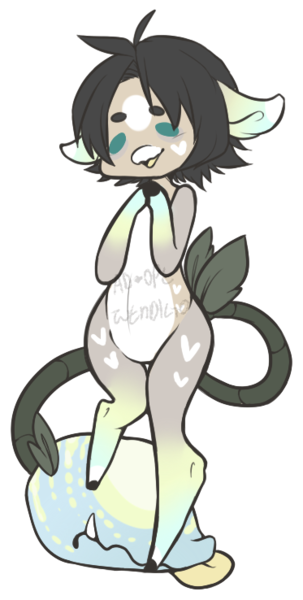 Size: 373x738 | Tagged: safe, artist:axolotlshy, banned from derpibooru, deleted from derpibooru, derpibooru import, oc, anthro, monster pony, original species, piranha plant pony, plant pony, unguligrade anthro, augmented tail, fangs, plant, simple background, solo, tongue out, transparent background