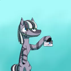 Size: 665x661 | Tagged: safe, artist:gyrotech, artist:input-command, banned from derpibooru, deleted from derpibooru, derpibooru import, oc, oc:ruzeth, pony, zebra, bipedal, id, male