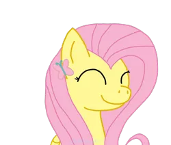 Size: 1024x868 | Tagged: safe, artist:northerndawnart, banned from derpibooru, deleted from derpibooru, derpibooru import, fluttershy, butterfly, pegasus, bust, ear piercing, earring, eyes closed, happy, jewelry, piercing, portrait, simple background, transparent background