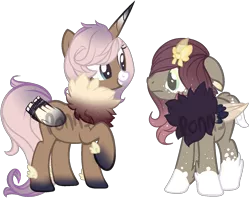 Size: 1529x1213 | Tagged: safe, artist:ponns, banned from derpibooru, deleted from derpibooru, derpibooru import, oc, oc:dream dust, oc:star chaser, unofficial characters only, alicorn, alicorn oc, base used, bow, chest fluff, duo, feathered fetlocks, hair bow, hoof fluff, horn, looking at each other, raised hoof, siblings, simple background, socks (coat marking), starry chest fluff, transparent background, wings