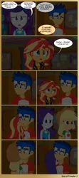 Size: 2418x5463 | Tagged: safe, artist:paulysentry, banned from derpibooru, deleted from derpibooru, derpibooru import, applejack, flash sentry, rarity, sunset shimmer, comic:the walking dead, equestria girls, comic, speech bubble, teary eyes