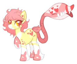 Size: 969x809 | Tagged: safe, artist:axolotlshy, banned from derpibooru, deleted from derpibooru, derpibooru import, oc, unofficial characters only, monster pony, original species, piranha plant pony, plant pony, augmented tail, fangs, hoof fluff, plant, raised hoof, simple background, tongue out, transparent background