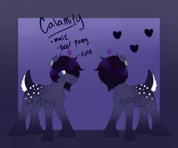 Size: 1200x1000 | Tagged: safe, artist:axolotlshy, banned from derpibooru, deleted from derpibooru, derpibooru import, oc, oc:calamity, unofficial characters only, deer, deer pony, original species, fallout equestria, hoof fluff, male, reference sheet, solo