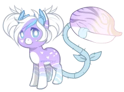 Size: 721x540 | Tagged: safe, artist:axolotlshy, banned from derpibooru, deleted from derpibooru, derpibooru import, oc, unofficial characters only, monster pony, original species, piranha plant pony, plant pony, augmented tail, base used, bow, fangs, hair bow, plant, simple background, tongue out, transparent background