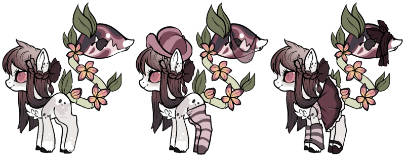 Size: 1913x742 | Tagged: safe, artist:axolotlshy, banned from derpibooru, deleted from derpibooru, derpibooru import, oc, unofficial characters only, monster pony, original species, piranha plant pony, plant pony, augmented tail, base used, bow, chest fluff, clothes, dress, eyelashes, fangs, gag, hair bow, hat, leg warmers, plant, simple background, socks, striped socks, tongue out, transparent background, unshorn fetlocks