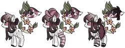 Size: 1913x742 | Tagged: safe, artist:axolotlshy, banned from derpibooru, deleted from derpibooru, derpibooru import, oc, unofficial characters only, monster pony, original species, piranha plant pony, plant pony, augmented tail, base used, bow, chest fluff, clothes, dress, eyelashes, fangs, gag, hair bow, hat, leg warmers, plant, simple background, socks, striped socks, tongue out, transparent background, unshorn fetlocks