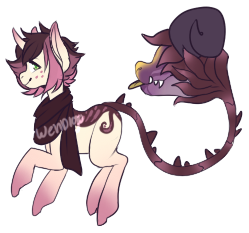 Size: 249x233 | Tagged: safe, artist:axolotlshy, banned from derpibooru, deleted from derpibooru, derpibooru import, oc, unofficial characters only, cow plant pony, monster pony, original species, plant pony, augmented tail, base used, clothes, fangs, freckles, horn, plant, scarf, simple background, smiling, thorn, tongue out, transparent background, watermark