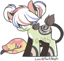 Size: 785x739 | Tagged: safe, artist:ponns, banned from derpibooru, deleted from derpibooru, derpibooru import, oc, unofficial characters only, monster pony, original species, piranha plant pony, plant pony, :p, augmented tail, base used, fangs, hair over eyes, plant, simple background, tongue out, transparent background, watermark