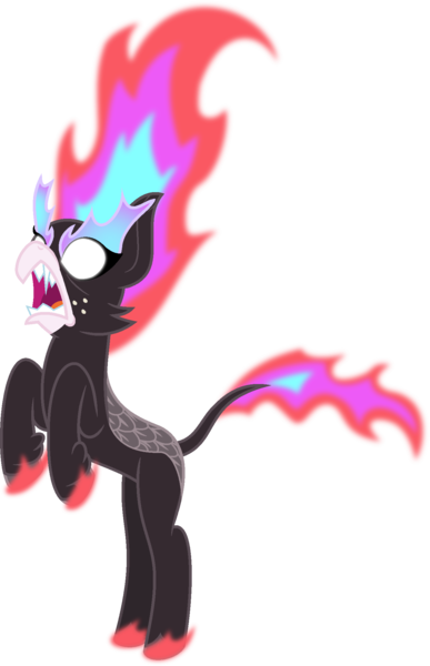 Size: 1318x2041 | Tagged: safe, artist:amrasfelagund, banned from derpibooru, deleted from derpibooru, derpibooru import, oc, oc:funfetti, hippogriff, hybrid, kirin, nirik, description at source, description is relevant, fangs, flaming hair, flaming hooves, freckles, friendship is magic: the next generation, glowing eyes, great flaming eyebrows, hippogriff hybrid, kirin hybrid, magical lesbian spawn, offspring, parent:autumn blaze, parent:princess skystar, parents:autumnstar, sharp teeth, simple background, teeth, transparent background