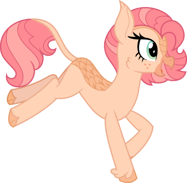 Size: 1330x1300 | Tagged: safe, artist:amrasfelagund, banned from derpibooru, deleted from derpibooru, derpibooru import, kirin oc, oc, oc:funfetti, unofficial characters only, hippogriff, hybrid, kirin, description at source, description is relevant, freckles, friendship is magic: the next generation, hippogriff hybrid, hippogriff oc, interspecies offspring, kirin hybrid, magical lesbian spawn, offspring, parent:autumn blaze, parent:princess skystar, parents:autumnstar, simple background, transparent background