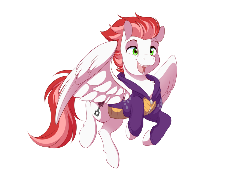 Size: 3715x2864 | Tagged: safe, artist:dvixie, banned from derpibooru, deleted from derpibooru, derpibooru import, oc, oc:swift apex, unofficial characters only, pegasus, pony, clothes, excited, flying, happy, hoodie, male, pegasus oc, simple background, solo, spyro the dragon, stallion, transparent background, wings