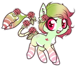 Size: 1108x952 | Tagged: safe, alternate version, artist:axolotlshy, banned from derpibooru, deleted from derpibooru, derpibooru import, oc, unofficial characters only, base used, chest fluff, flower, flower in hair, heart eyes, open mouth, raised hoof, simple background, transparent background, wingding eyes