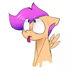 Size: 800x800 | Tagged: safe, artist:input-command, banned from derpibooru, deleted from derpibooru, derpibooru import, scootaloo, solo, tongue out