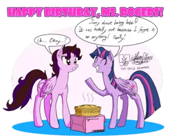 Size: 1000x800 | Tagged: safe, artist:meto30, banned from derpibooru, deleted from derpibooru, derpibooru import, twilight sparkle, twilight sparkle (alicorn), oc, alicorn, pony, amy keating rogers, birthday, female, food, mare, pie