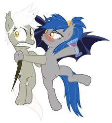 Size: 4605x5079 | Tagged: safe, artist:vito, banned from derpibooru, deleted from derpibooru, derpibooru import, oc, oc:gloom wing, oc:moonlight, unofficial characters only, bat pony, pony, /mlp/, 4chan, absurd resolution, alcohol, blushing, drink, drunk, female, femdom, flying, glass, gritted teeth, imminent kissing, kissing, kissy face, lesbian, lidded eyes, mare, simple background, spread wings, squishy chest, transparent background, underhoof, vector, wine glass, wings