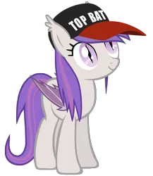 Size: 4328x4979 | Tagged: safe, artist:vito, banned from derpibooru, deleted from derpibooru, derpibooru import, oc, oc:dusk dancer, unofficial characters only, bat pony, pony, /mlp/, 4chan, absurd resolution, baseball cap, cap, death stare, hat, solo, top bat, top gun, vector