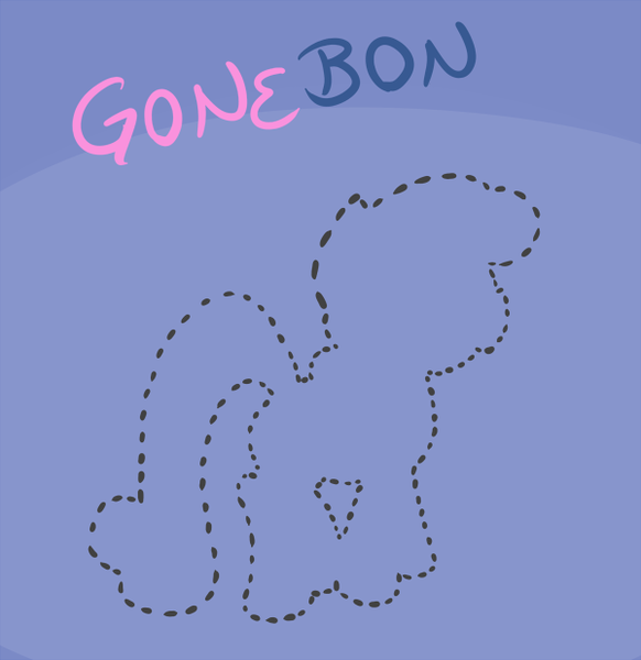 Size: 600x619 | Tagged: safe, artist:atlur, banned from derpibooru, deleted from derpibooru, derpibooru import, bon bon, sweetie drops, bonafied, bonpun, outline, pony removed, pun