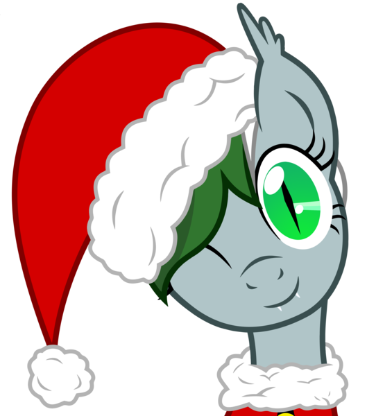 Size: 4356x4944 | Tagged: safe, artist:leadhooves, artist:mamandil, artist:vito, banned from derpibooru, deleted from derpibooru, derpibooru import, oc, oc:nightlight, unofficial characters only, bat pony, pony, absurd resolution, christmas, christmas ponies, hat, holiday, santa hat, simple background, solo, transparent background, vector