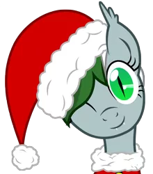 Size: 4356x4944 | Tagged: safe, artist:leadhooves, artist:mamandil, artist:vito, banned from derpibooru, deleted from derpibooru, derpibooru import, oc, oc:nightlight, unofficial characters only, bat pony, pony, absurd resolution, christmas, christmas ponies, hat, holiday, santa hat, simple background, solo, transparent background, vector