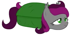 Size: 5000x2462 | Tagged: safe, artist:vito, banned from derpibooru, deleted from derpibooru, derpibooru import, oc, oc:lullaby, unofficial characters only, bat pony, pony, batburrito, blanket, blanket burrito, burrito, food, simple background, solo, transparent background, vector