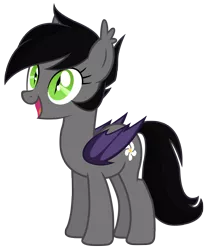 Size: 4113x5000 | Tagged: safe, artist:vito, banned from derpibooru, deleted from derpibooru, derpibooru import, oc, oc:jasmine, unofficial characters only, bat pony, pony, absurd resolution, happy, simple background, solo, transparent background, vector