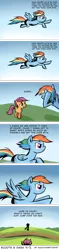 Size: 600x2558 | Tagged: safe, artist:southparktaoist, banned from derpibooru, deleted from derpibooru, derpibooru import, rainbow dash, scootaloo, comic, scootaloo can't fly
