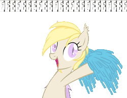 Size: 650x502 | Tagged: safe, artist:stoic5, artist:vito, banned from derpibooru, deleted from derpibooru, derpibooru import, oc, oc:pom pom, unofficial characters only, bat pony, pony, /mlp/, 4chan, animated, blind, cheerleader, eeee, fangs, female, happy, looking at you, mare, open mouth, pom pom, simple background, smiling, solo, transparent background, waving