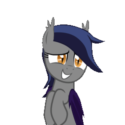 Size: 700x700 | Tagged: safe, artist:vito, banned from derpibooru, deleted from derpibooru, derpibooru import, oc, oc:echo, unofficial characters only, bat pony, pony, /mlp/, 4chan, adorkable, animated, cute, dancing, dork, female, grin, nervous, simple background, smiling, solo, swinging, transparent background